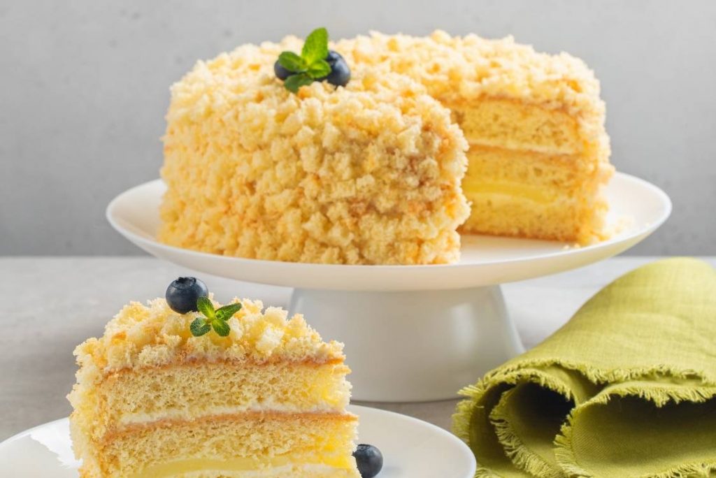 Torta Mimosa con Bisquisit di Cresco per Pan di Spagna