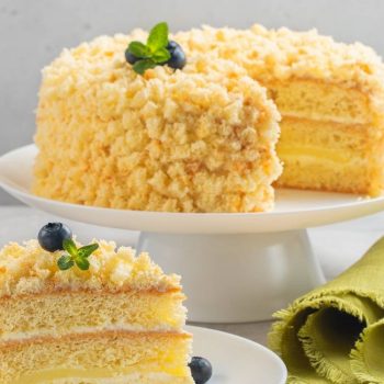 Torta Mimosa con Bisquisit di Cresco per Pan di Spagna